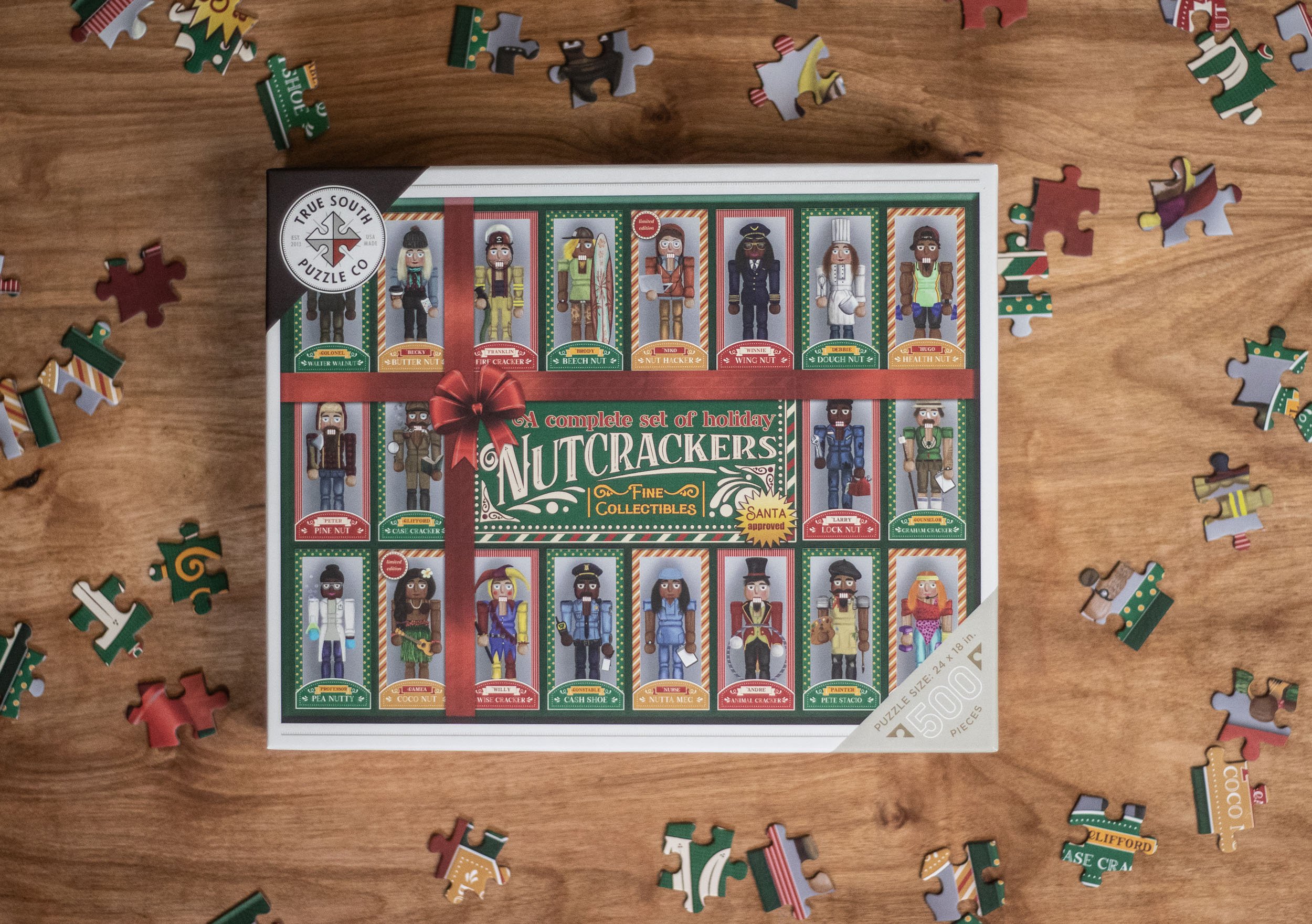 Holiday Nutcrackers 500-piece Puzzle — Connie Resch Art + Illustration
